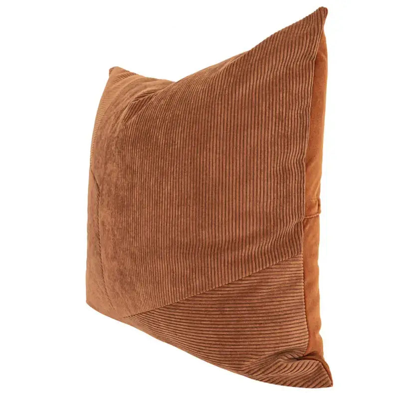 Brown Corduroy Cushion Cover