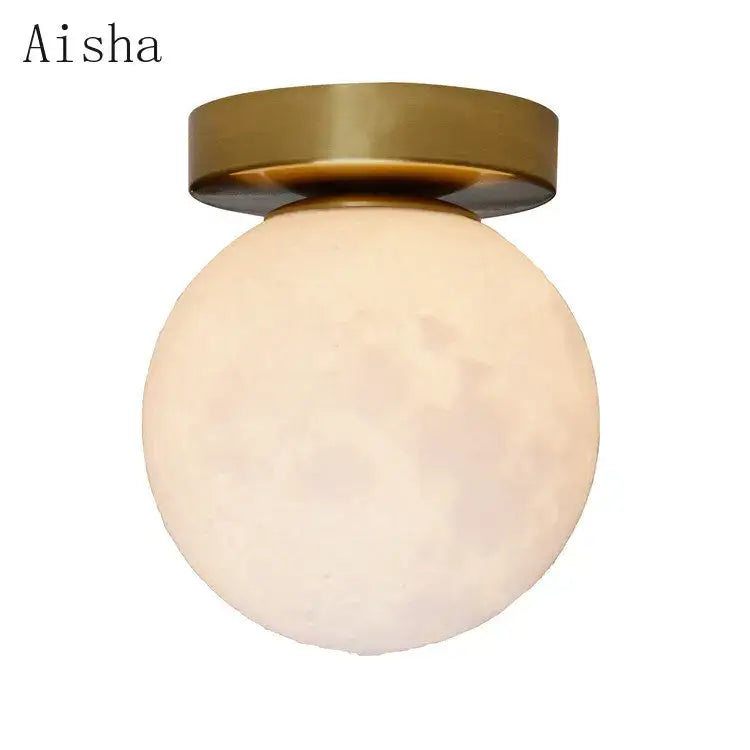 Brushed Brass Globe Wall Lamp