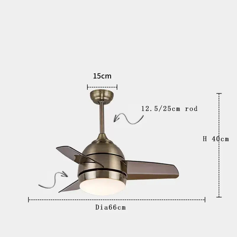 Brushed Copper Ceiling Fan