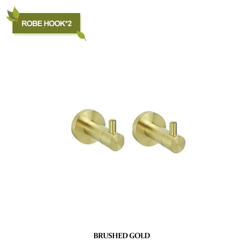 Brushed Gold Towel Set with Paper Holder