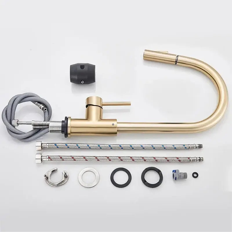 Brushed Gold High Arc Faucet