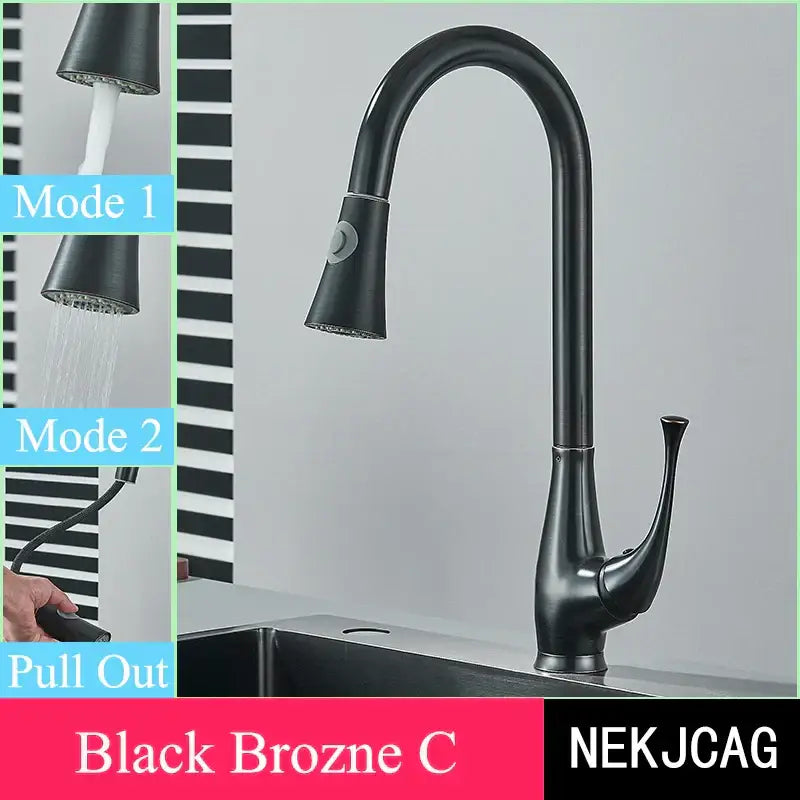 Brushed Gold High Arc Faucet