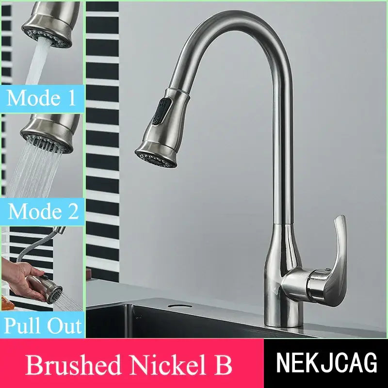 Brushed Gold High Arc Faucet