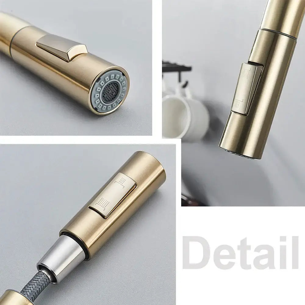 Brushed Gold High Arc Faucet