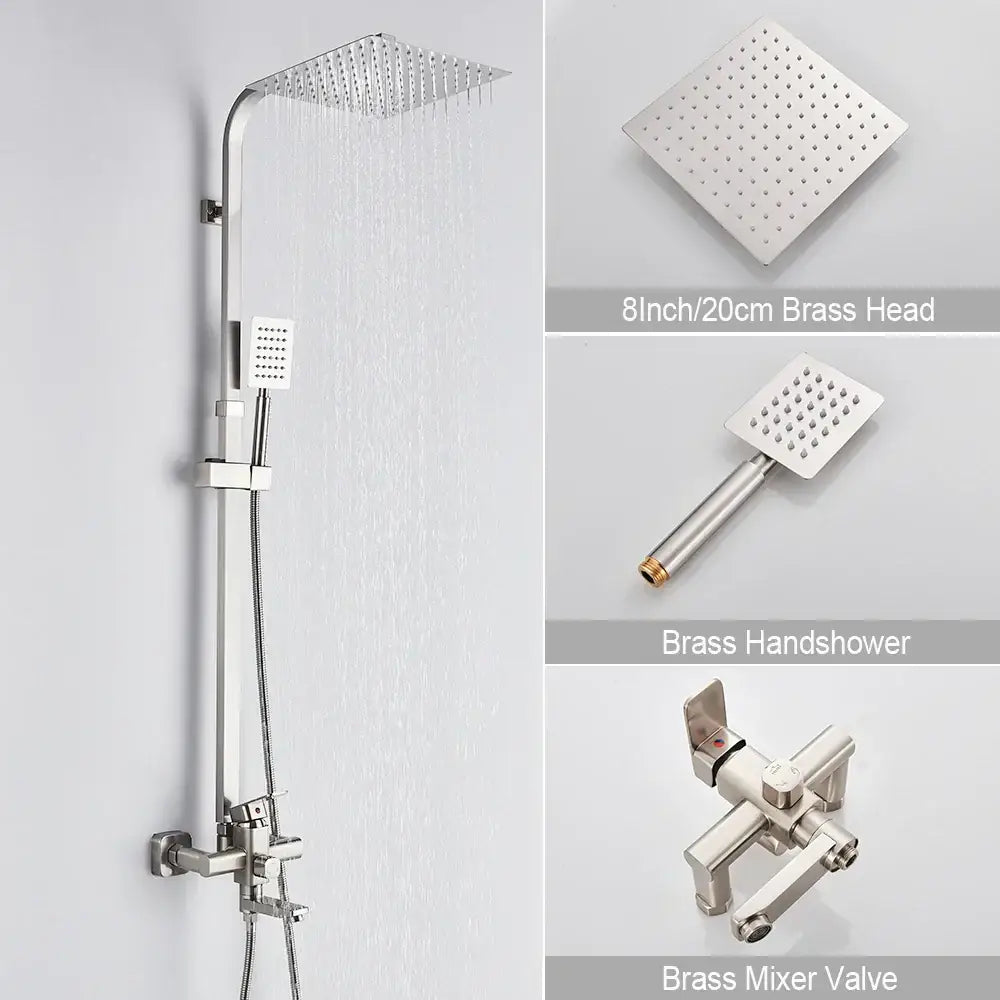 Brushed Gold Shower Mixer