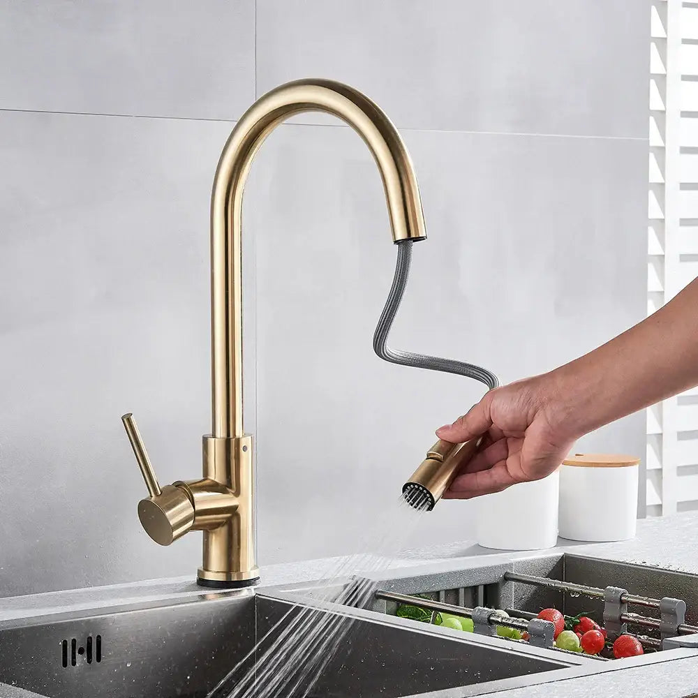 Brushed Gold Smart Touch Faucet