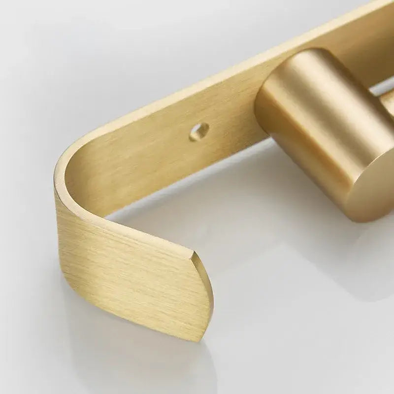 Gold Swivel Towel Rack with Triple Arm Design