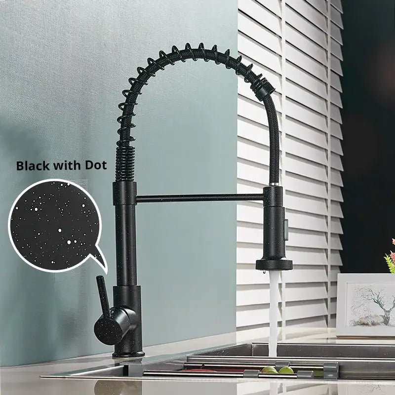 Nickel Spring Kitchen Faucet