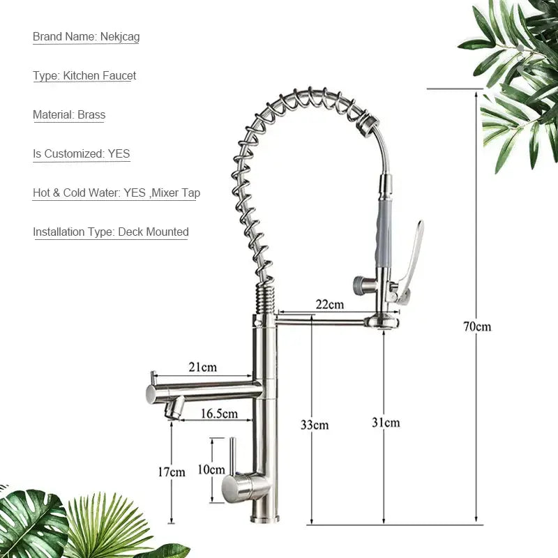 Nickel Spring Pull Faucet