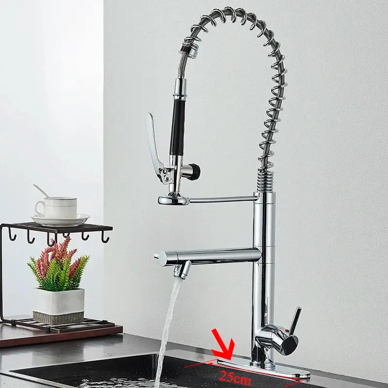 Nickel Spring Pull Faucet