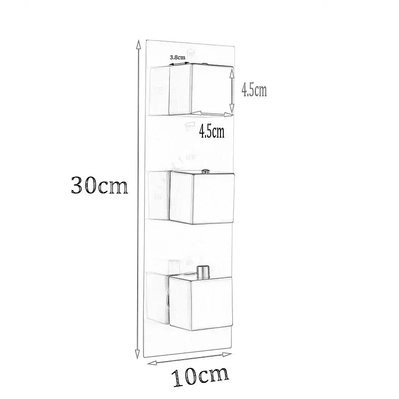 Nickel Thermostatic Shower Valve