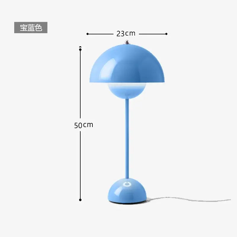 Burgundy Flower Floor Lamp
