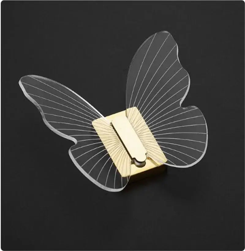 Gold Acrylic Butterfly Hook