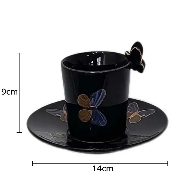 Butterfly Ceramic Cup Set