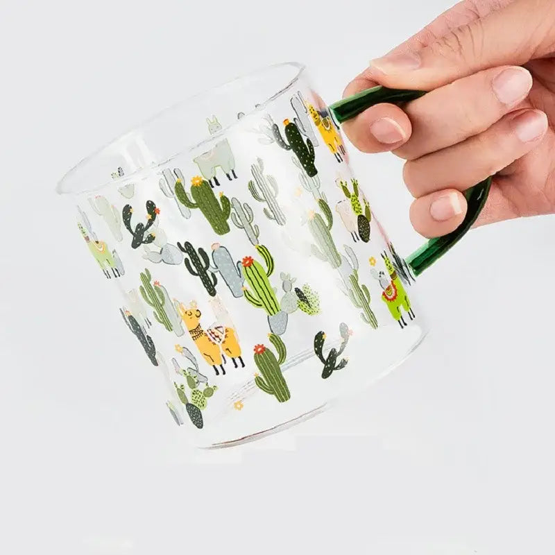 Cactus Glass Tea Cups