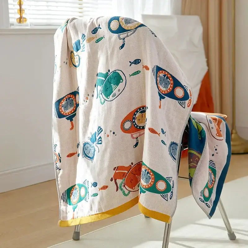 Cartoon Cotton Bath Towel