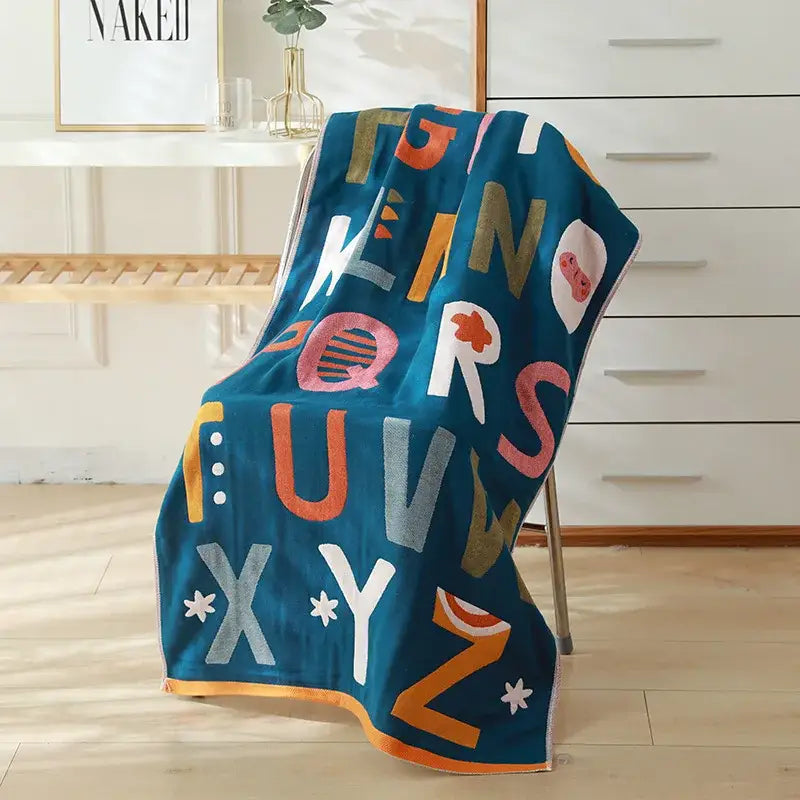 Cartoon Cotton Kids Bath Towel