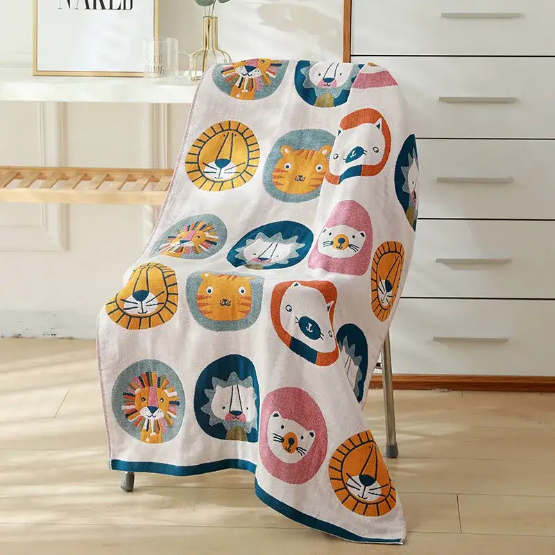 Cartoon Cotton Kids Bath Towel