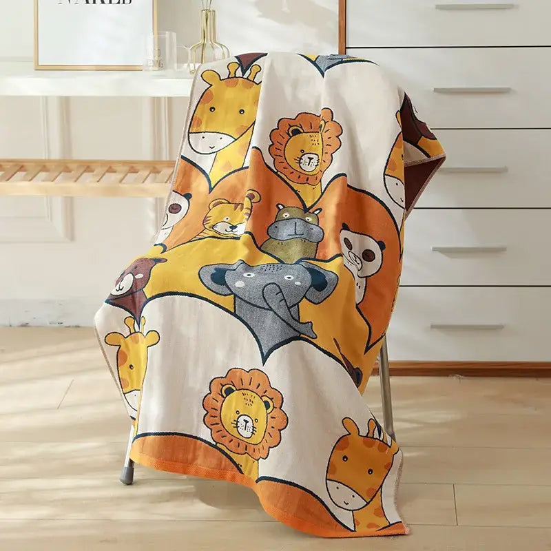 Cartoon Cotton Kids Bath Towel