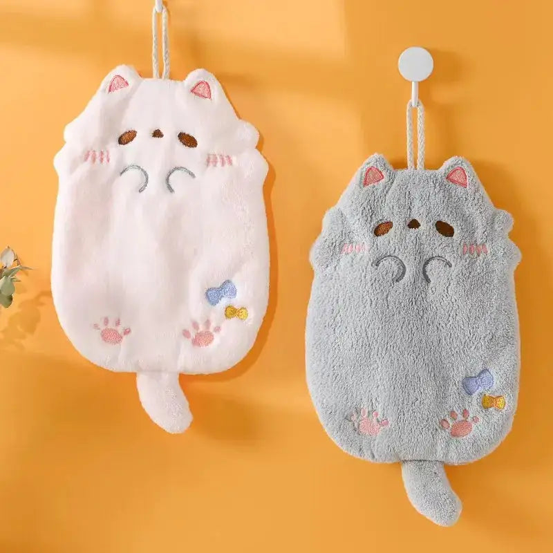 Pink Cartoon Hand Towel