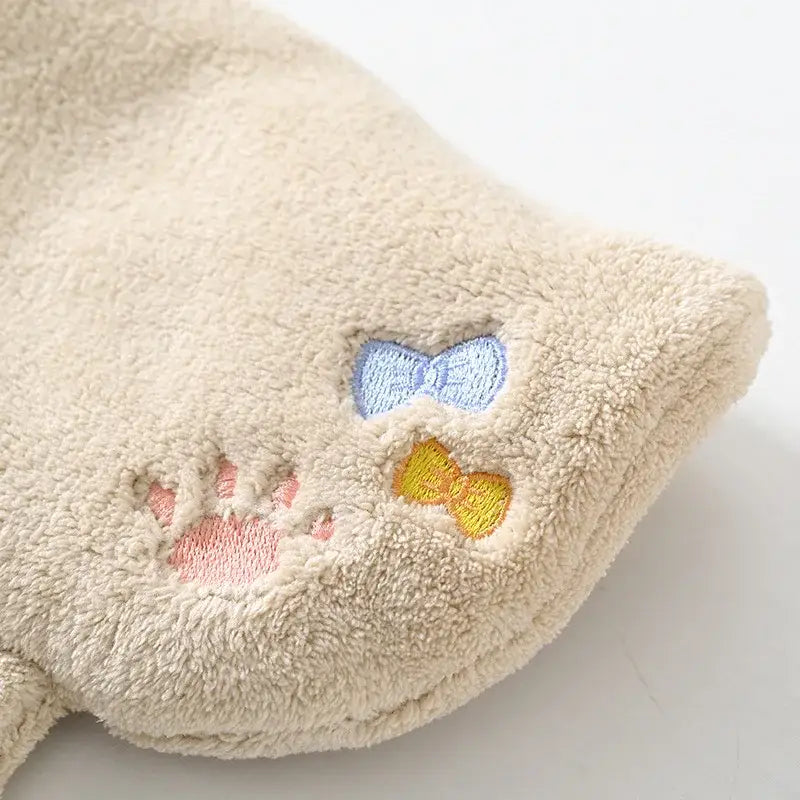 Pink Cartoon Hand Towel