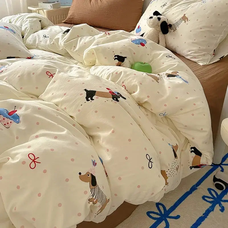 Dog Cupcake Fitted Sheet