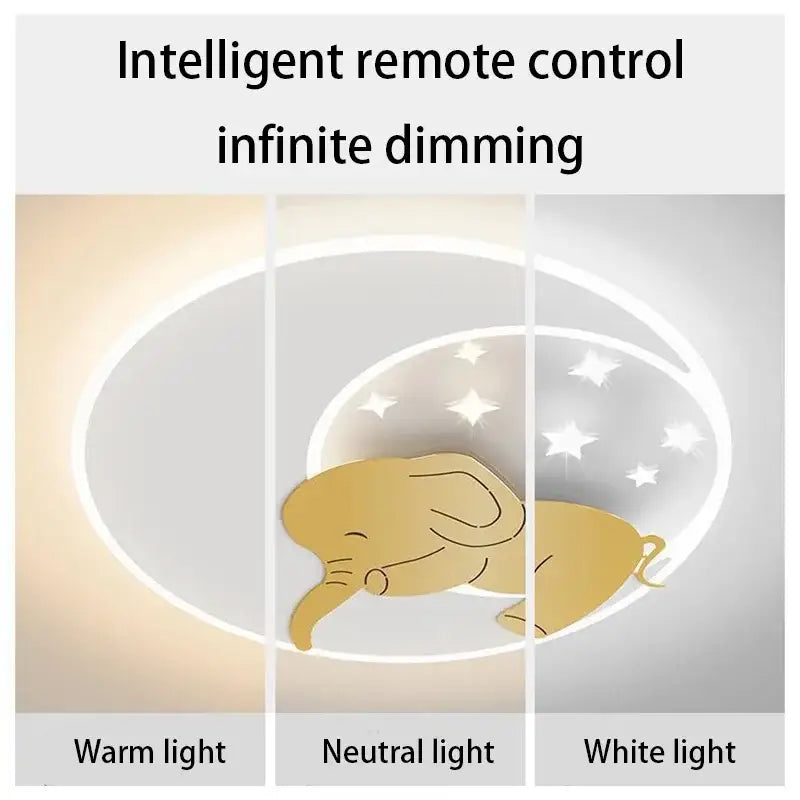Elephant Rabbit Ceiling Light
