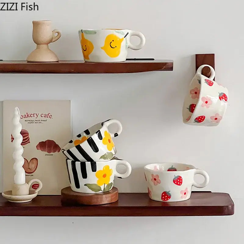 Colorful Ceramic Mug Set