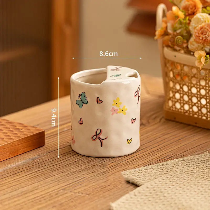 Porcelain Cartoon Toothbrush Holder