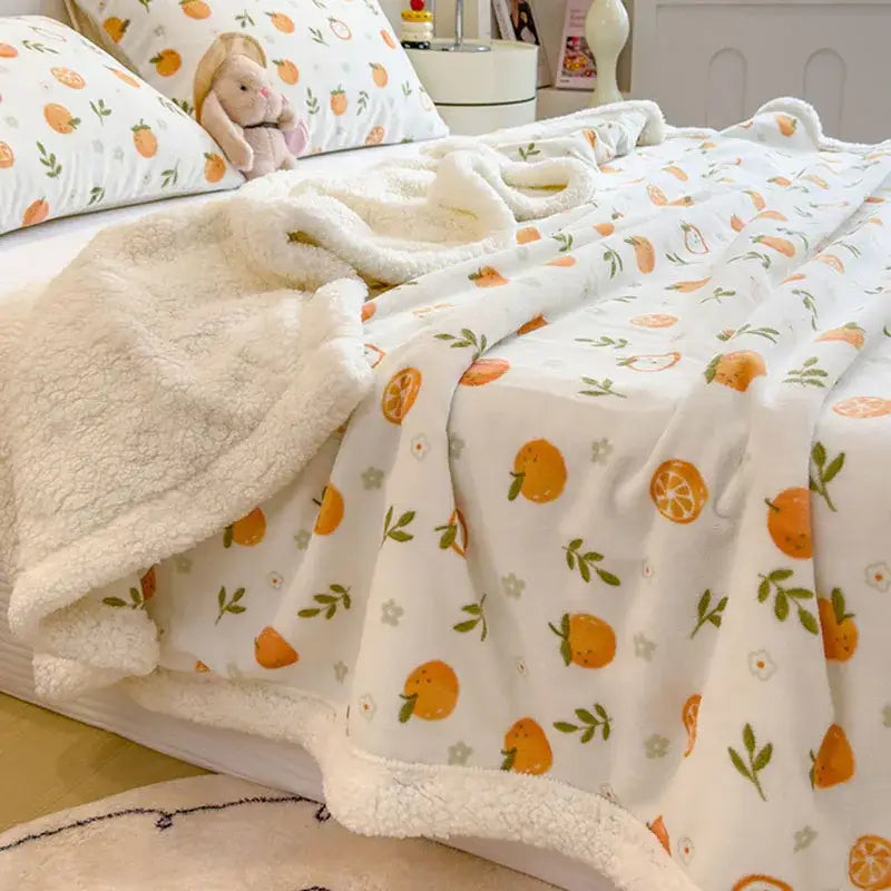 Cream Dog Wool Blanket