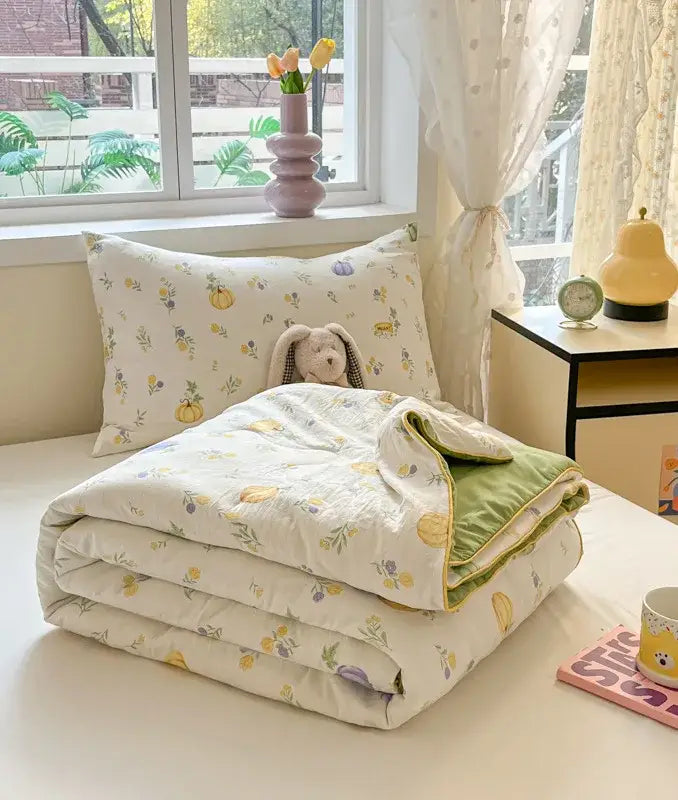 Yellow Cooling Summer Quilt