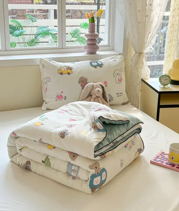 Yellow Cooling Summer Quilt