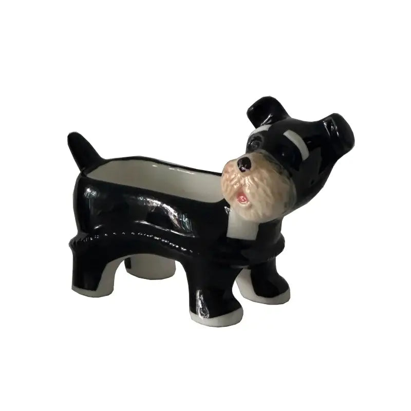 Black Ceramic Puppy Shakers