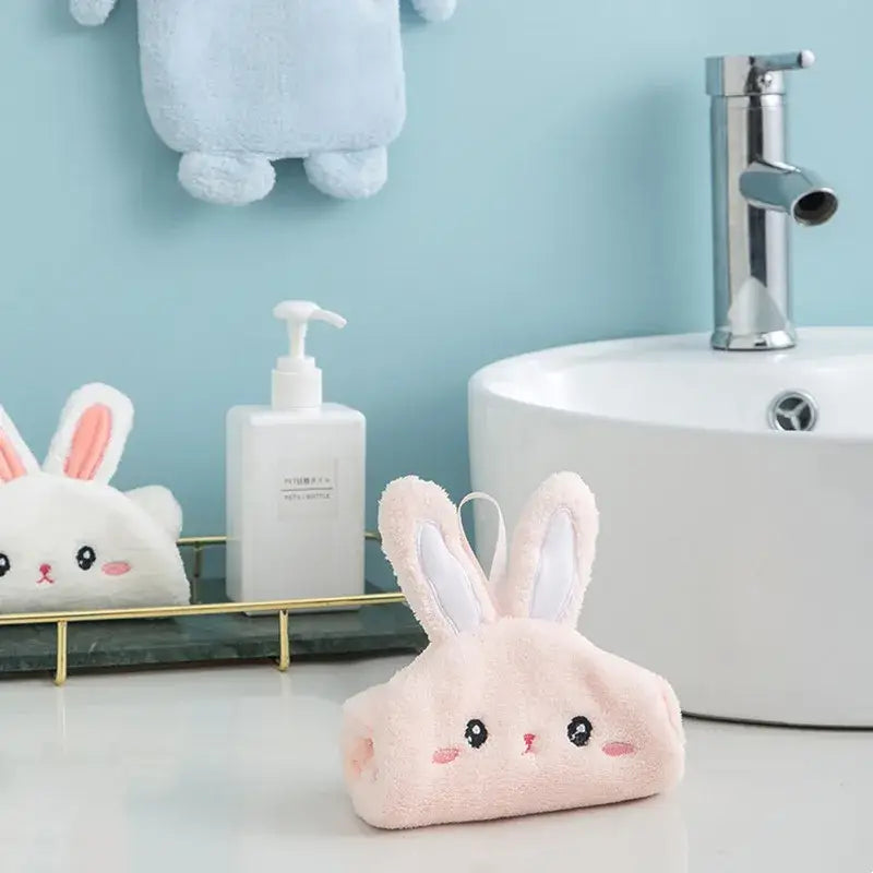 Pink Blue Hand Towels