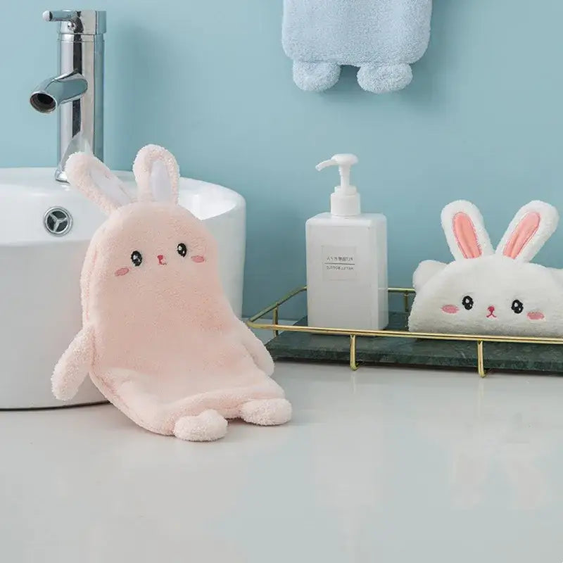 Pink Blue Hand Towels