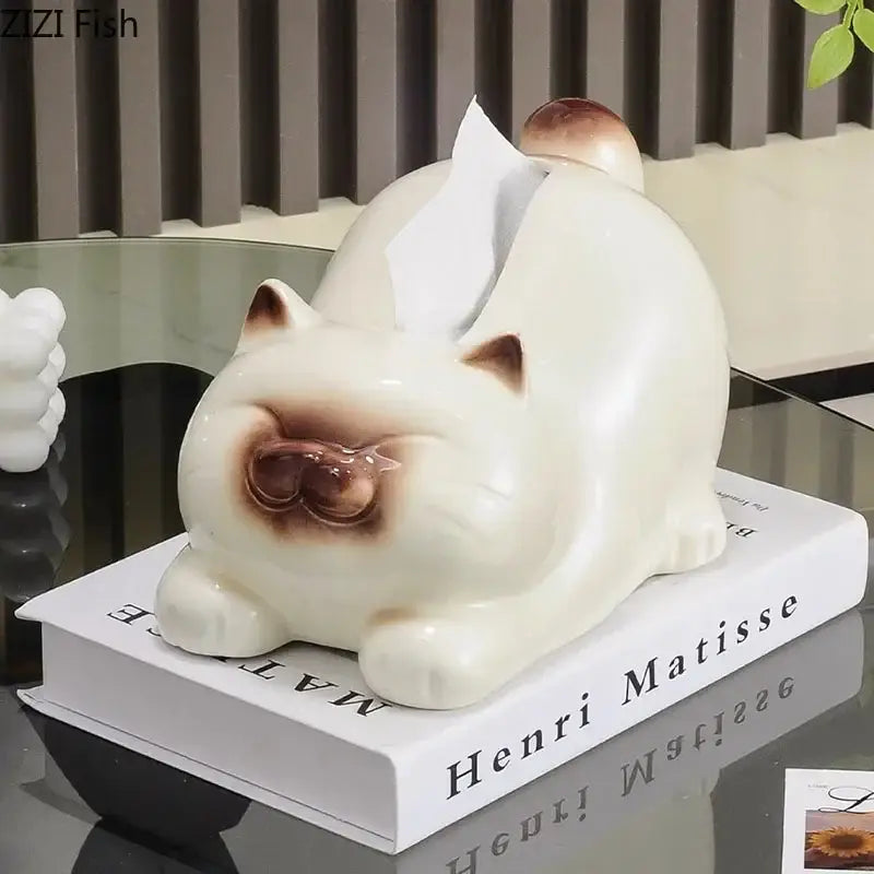 Siamese Kitten Tissue Box