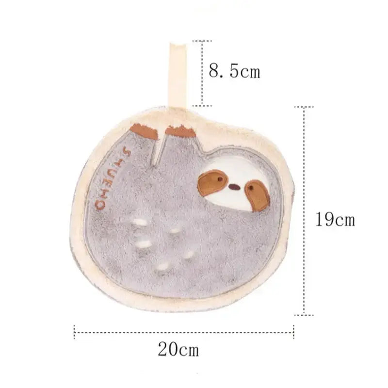 Plush Sloth Hand Towels