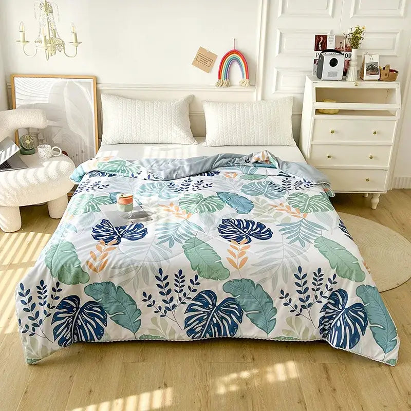 Pink Quilted Double Blanket