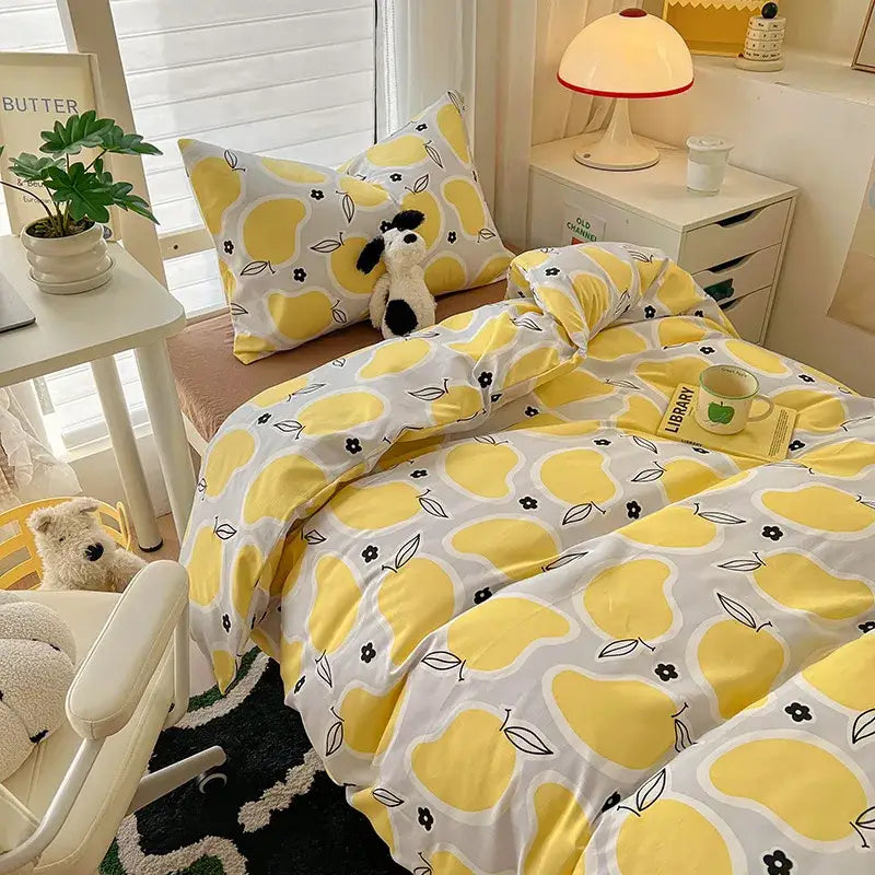 Cat Print Cotton Bedding