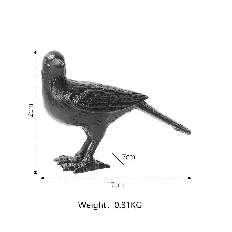 Cast Iron Bird Figurine