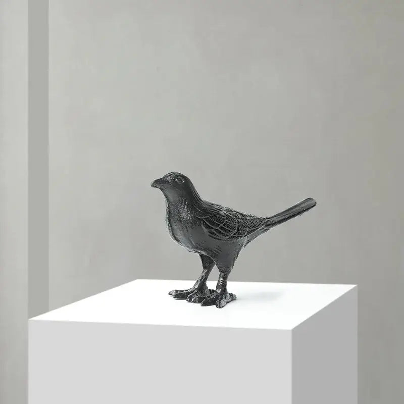 Cast Iron Bird Figurine