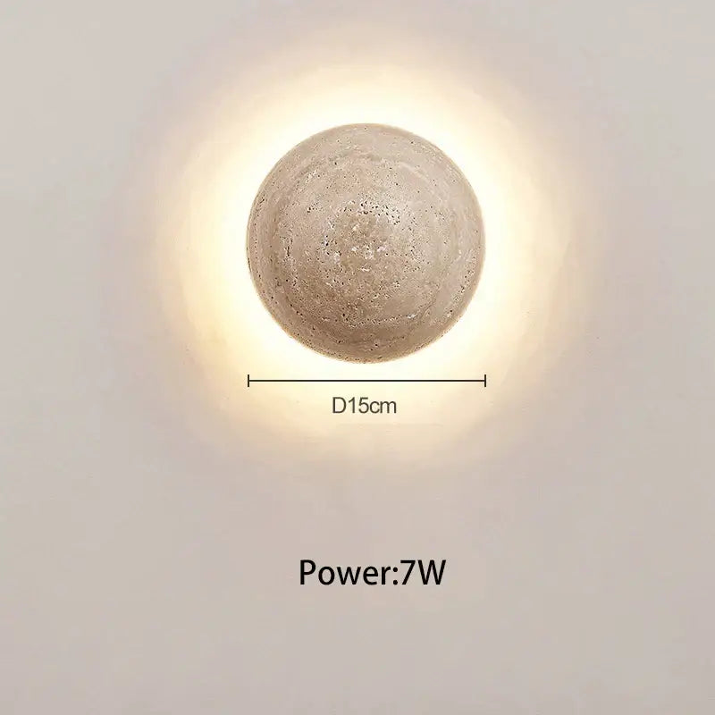 Textured Stone Wall Lamp