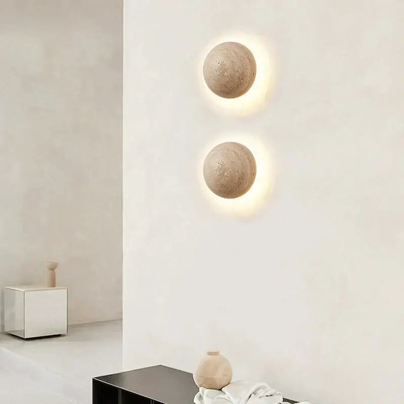 Textured Stone Wall Lamp