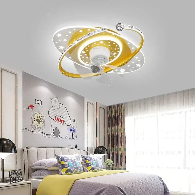 Starlight Crystal Ceiling Fan