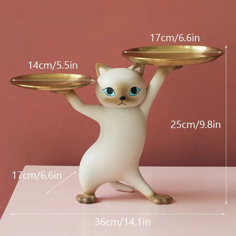 Ceramic Cat Storage Tray