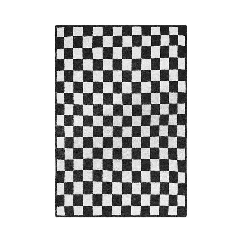 Checkerboard Knit Throw Blanket