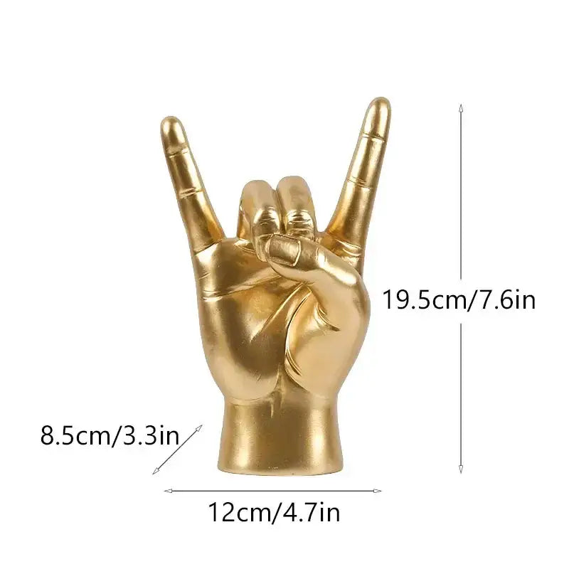 Glossy Rock Hand Sculpture