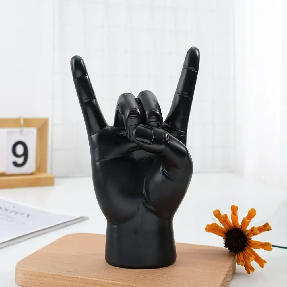 Glossy Rock Hand Sculpture