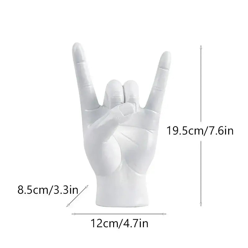 Glossy Rock Hand Sculpture