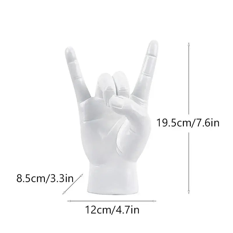 Glossy Rock Hand Sculpture